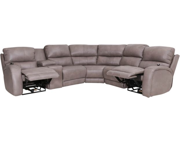 Southern Motion Fandango 6-Piece Leather Power Recline Sectional large image number 2