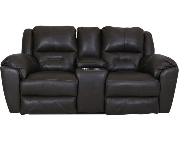 Southern Motion Pandora Leather Power Recline Console Loveseat large image number 1