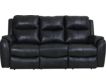 Southern Motion Marquis Black Leather Reclining Sofa small image number 1