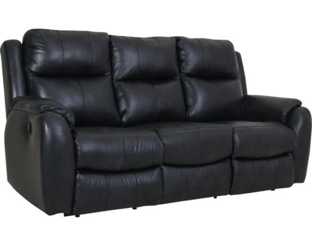 Southern Motion Marquis Black Leather Reclining Sofa large image number 2