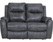 Southern Motion Marquis Gray Leather Reclining Loveseat small image number 1