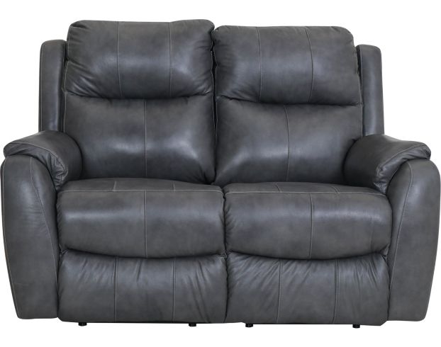 Southern Motion Marquis Gray Leather Reclining Loveseat large image number 1