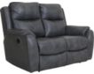 Southern Motion Marquis Gray Leather Reclining Loveseat small image number 2