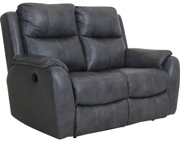 Southern Motion Marquis Gray Leather Reclining Loveseat large image number 2
