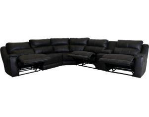 6 piece deals leather reclining sectional