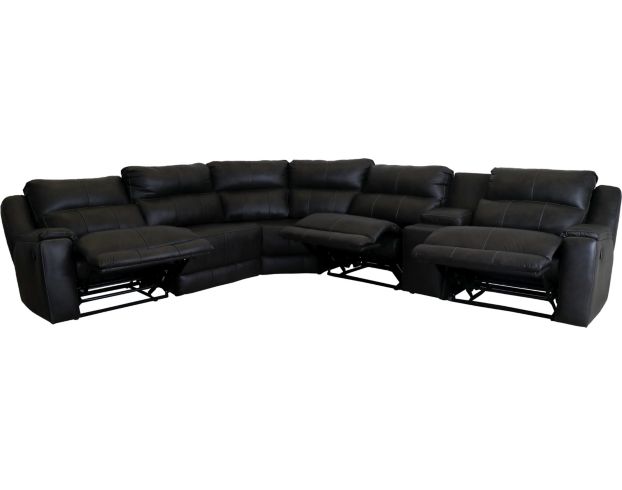 Large leather reclining online sectional