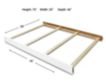 C&T International Full Bed Conversion Rails small image number 4