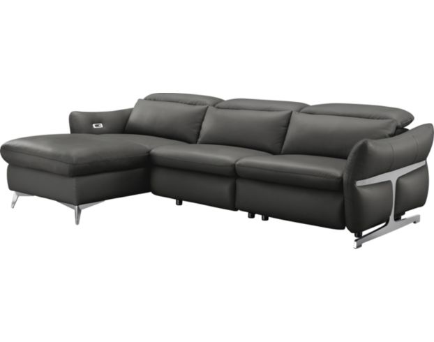 Soundstage Usa Pebble Beach Leather Power Sofa with Left Chaise large image number 1