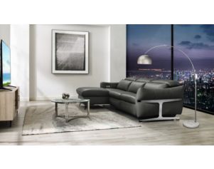 Soundstage Usa Pebble Beach Leather Power Sofa with Left Chaise