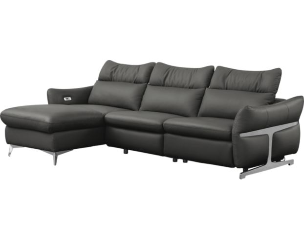 Soundstage Usa Pebble Beach Leather Power Sofa with Left Chaise large image number 3