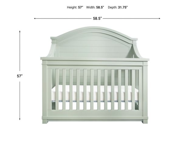 Second Story Home Rowan Sage Arch Top 4-in-1 Convertible Crib large image number 3