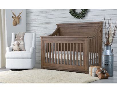 Second Story Home Rowan Sandwash Flat Top 4-in-1 Convertible Crib