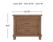 Second Story Home Rowan Sandwash 2-Drawer Nightstand small image number 3