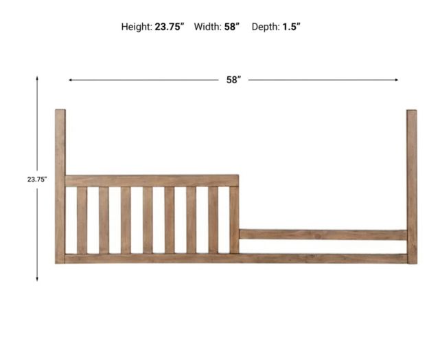 Second Story Home Rowan Sandwash Toddler Conversion Rail large image number 2