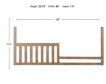 Second Story Home Rowan Sandwash Toddler Conversion Rail small image number 2