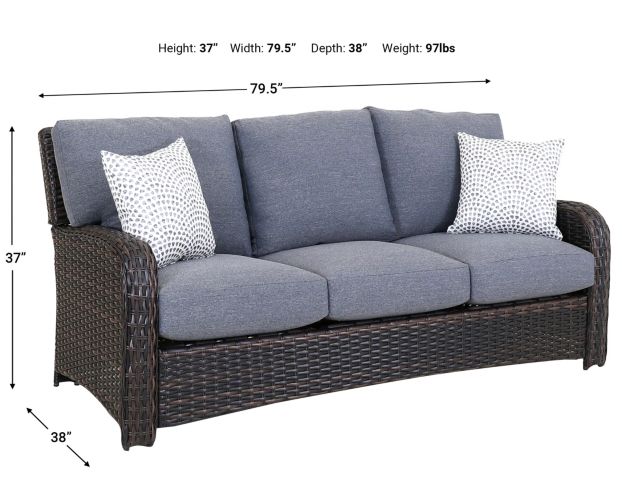 South Sea Rattan St Tropez Outdoor Sofa large image number 7