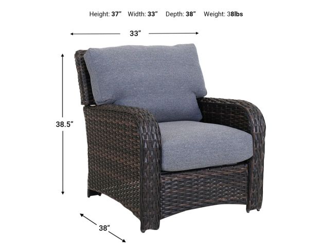 South Sea Rattan St Tropez Outdoor Chair large image number 7