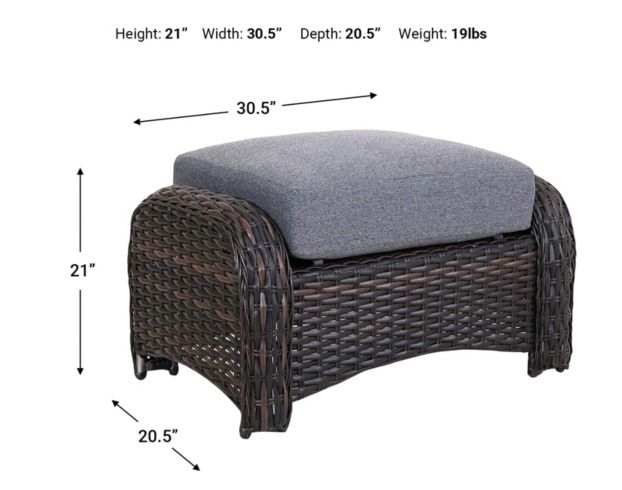South Sea Rattan St Tropez Outdoor Ottoman large image number 6