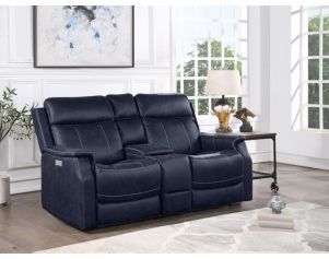 Steve Silver Company Valencia Power Reclining Loveseat with Console