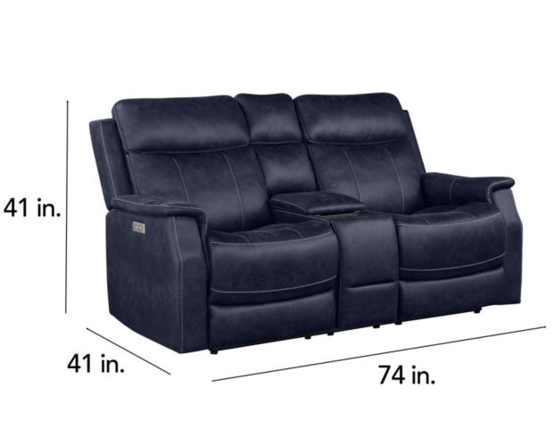 Steve Silver Company Valencia Power Reclining Loveseat with Console large image number 11