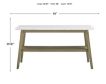 Steve Silver Company Vida Marble Top Sofa Table small image number 5