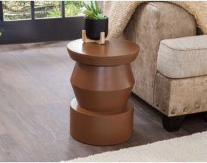 Steve Silver Company Allen Terracotta Accent Table