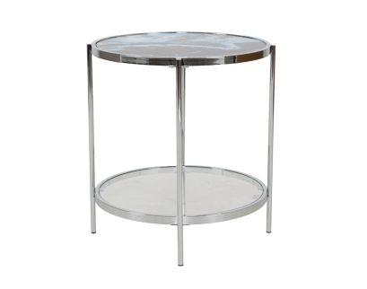 Steve Silver Company Averie 23-Inch Reversible Round End Table