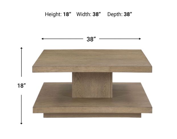 Steve Silver Company Canyon Sand Square Coffee Table large image number 8