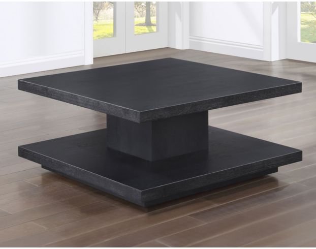 Steve Silver Company Canyon Black Square Coffee Table large image number 5