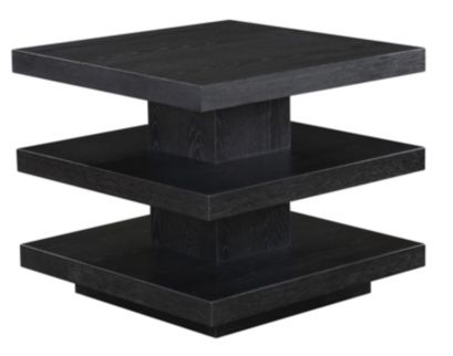 Steve Silver Company Canyon Black Square End Table