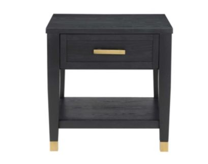 Steve Silver Company Yves Black Square End Table