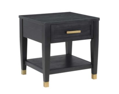 Steve Silver Company Yves Black Square End Table