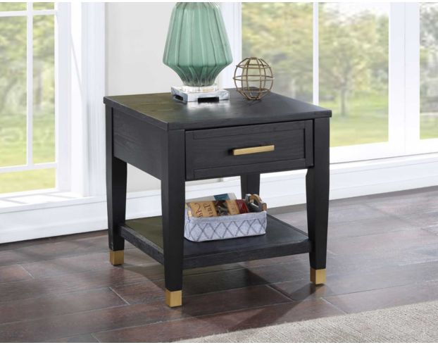 Steve Silver Company Yves Black Square End Table large image number 4