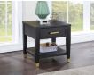 Steve Silver Company Yves Black Square End Table small image number 4