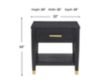 Steve Silver Company Yves Black Square End Table small image number 5