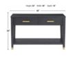 Steve Silver Company Yves Black Sofa Table small image number 6