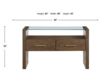 Steve Silver Company Garland Glass Top Sofa Table small image number 8