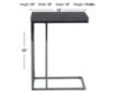 Steve Silver Lucia Gray Chairside Table small image number 6