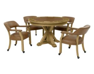 Steve Silver Rylie 5-Piece Natural Dining Game Table Set