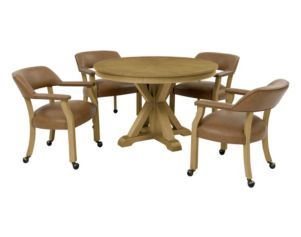 Steve Silver Rylie 5-Piece Natural Dining Game Table Set