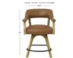 Steve Silver Rylie Camel Counter Captains Chair small image number 7