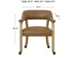Steve Silver Rylie Natural Captain's Chair small image number 9