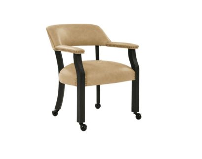 Steve Silver Rylie Sand Captains Chair with Casters