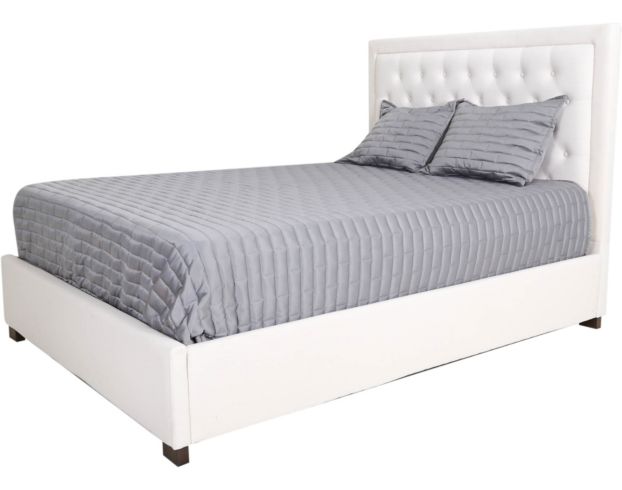Steve Silver Isadora White Queen Upholstered Bed large image number 1