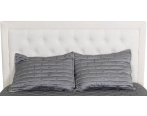 Steve Silver Isadora White Queen Upholstered Bed