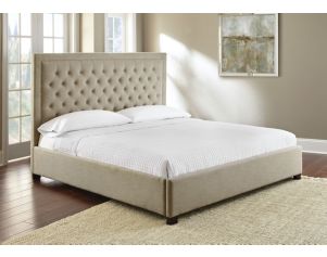 Steve Silver Isadora Sand King Upholstered Bed