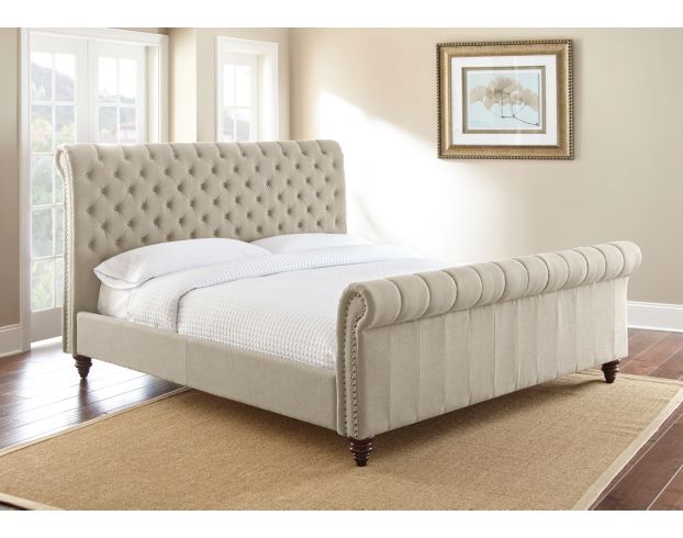 Steve Silver Swanson Sand King Upholstered Bed | Homemakers