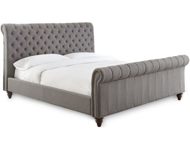 Steve Silver Swanson Gray King Upholstered Bed large image number 1