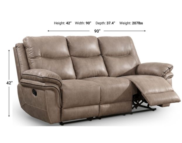 Steve Silver Isabel Sand Reclining Sofa large image number 3