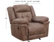 Steve Silver Anastasia Brown Glider Recliner small image number 3